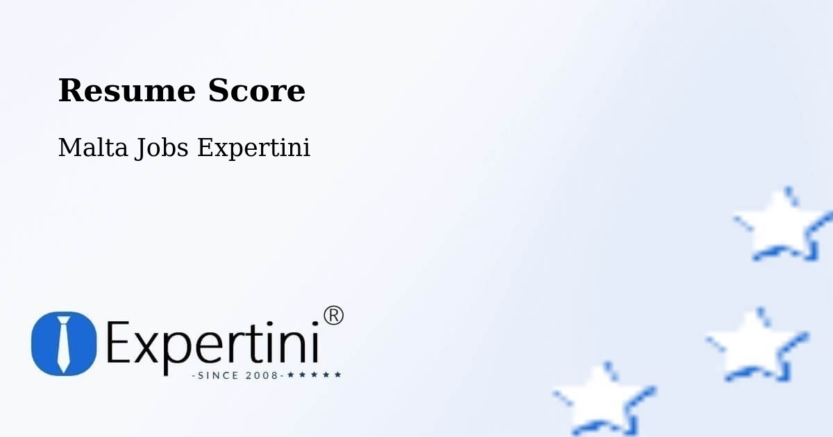 Resume Score & Job Description Match Tool – Ħamrun - Malta Jobs Expertini